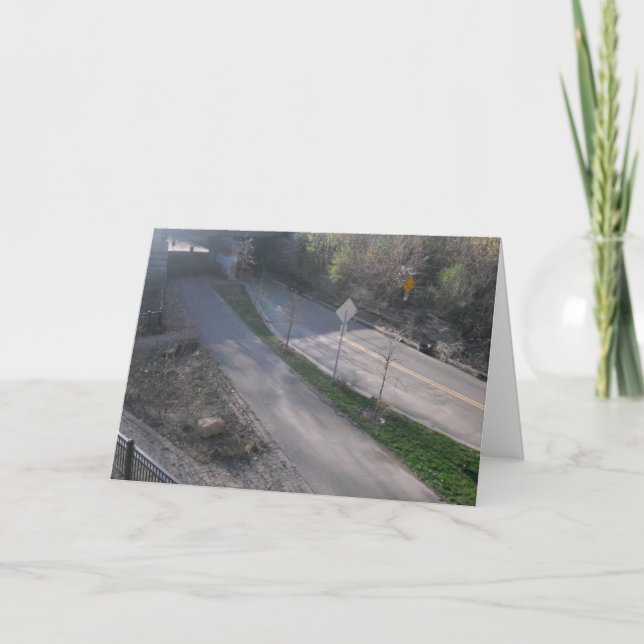 "One Lane Underpass" Get Well Card Karte (Vorderseite)