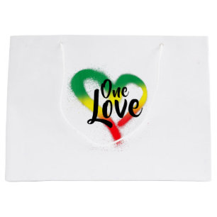 One Liebe One Heart Reggae Vibes Große Geschenktüte