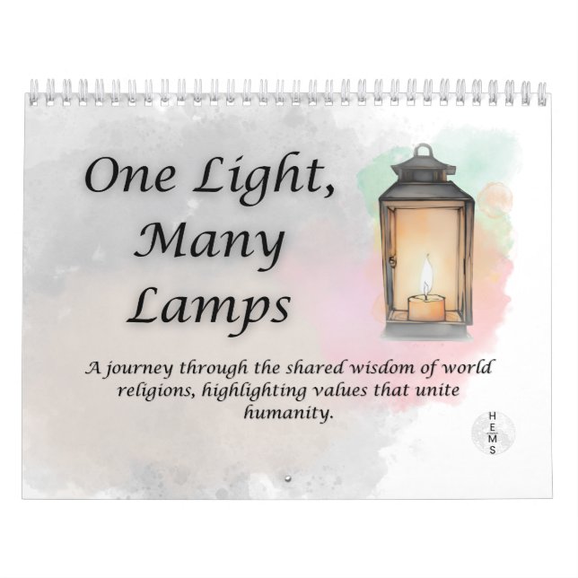 "One Light, Many Lamps: Unity in Diversity" Kalender (Titelbild)