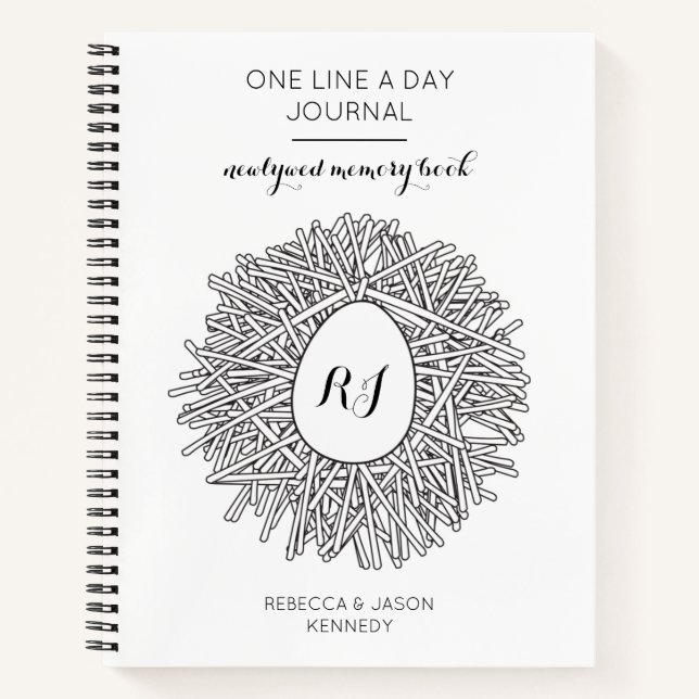 One Line a Day Journal Newlywds Memory Book Notizbuch (Vorderseite)