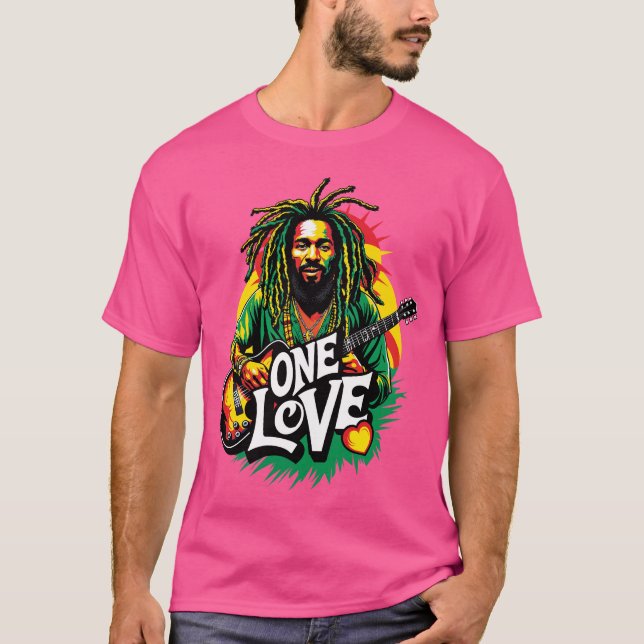 One Love el Rey del Reggae T-Shirt (Vorderseite)