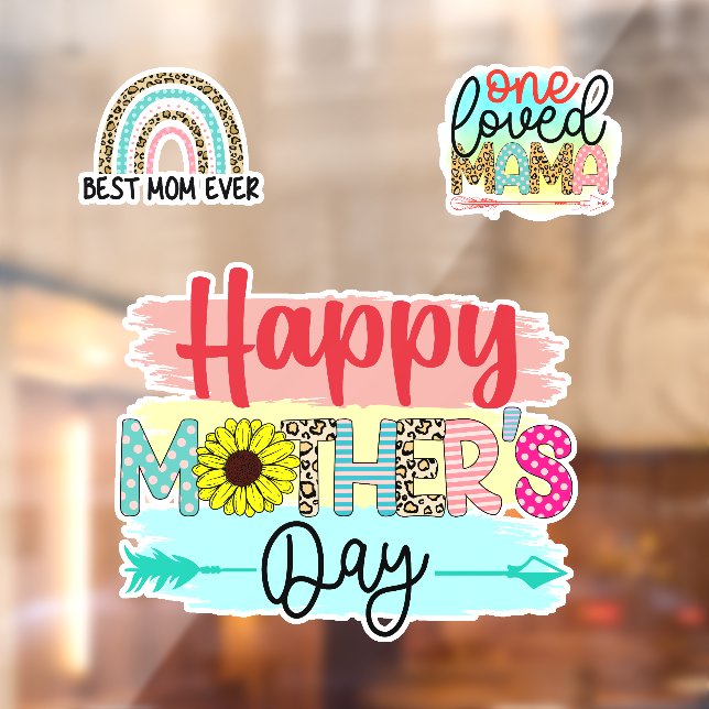 One Love Mama Fensteraufkleber (Blatt 2)