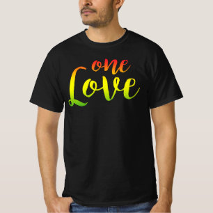 One Love Rasta Reggae Roots Bekleidung T-Shirt