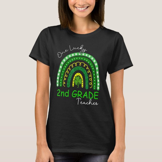 One Lucky 2nd Grade Teacher St Patrick's Day 2023  T-Shirt (Vorderseite)