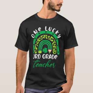 One Lucky 3. Klasse Lehrer Irish Rainbow St Patri T-Shirt