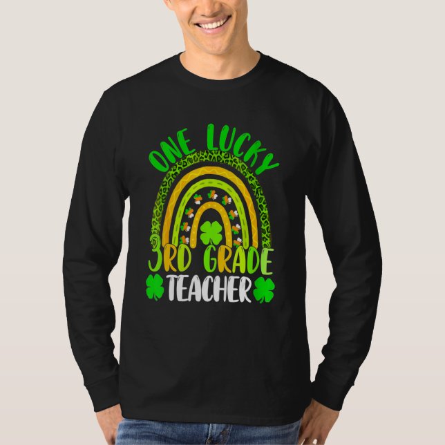 One Lucky 3rd Grade Teacher St. Patrick's Day 2023 T-Shirt (Vorderseite)