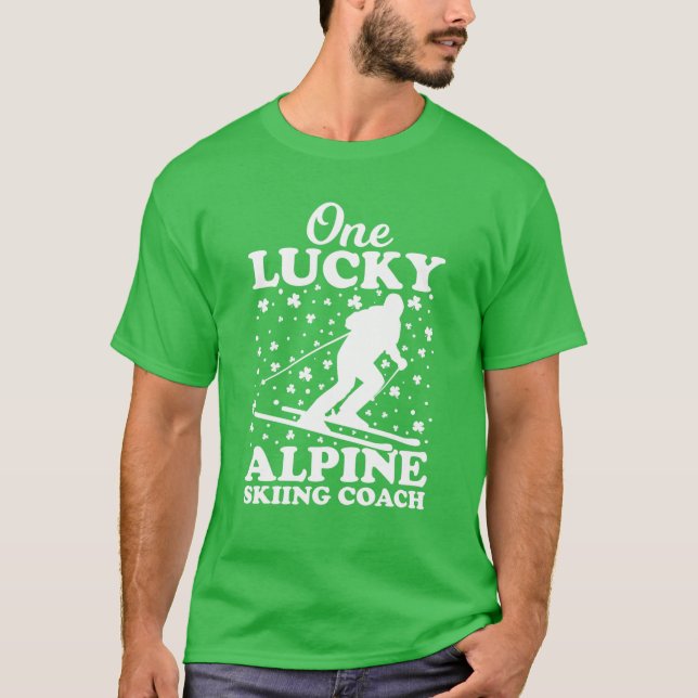 One Lucky Alpinski Coach St. Patrick's Day T-Shirt (Vorderseite)