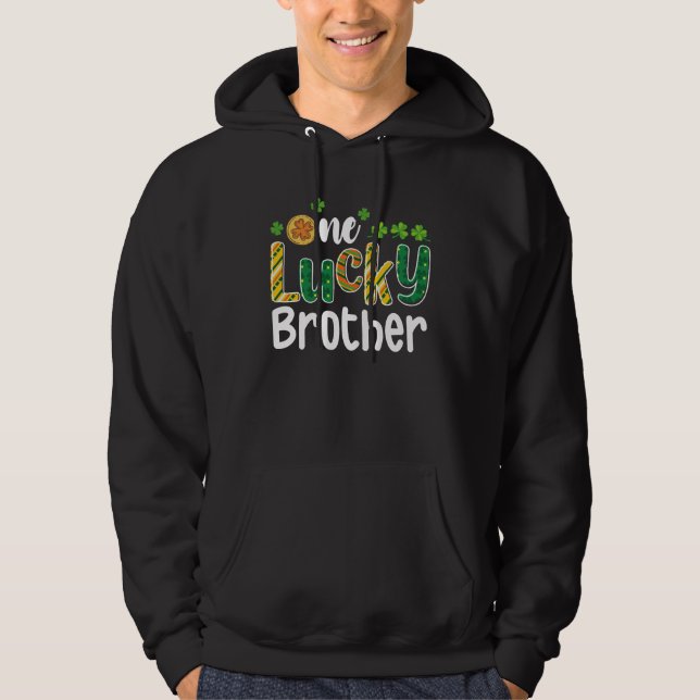 One Lucky Brother Matching Family St Patrick's Day Hoodie (Vorderseite)