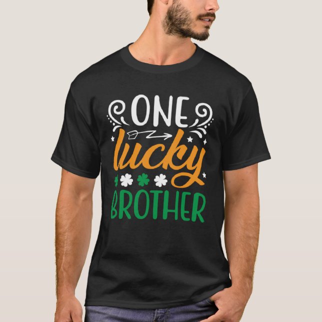 One Lucky Brother Saint Patrick T-Shirt (Vorderseite)