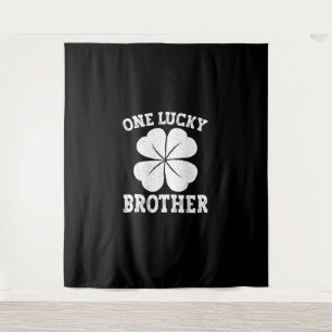 One Lucky Brother St Patrick's Day Kleeblatt Kinde Wandteppich