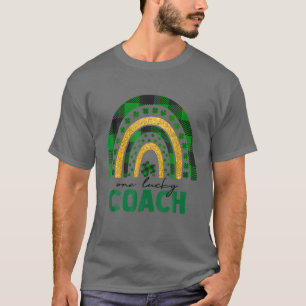 One Lucky Coach Rainbow St Patricks Day Kleeblatt T-Shirt