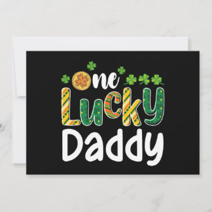 One Lucky Daddy Matching Family St Patrick's Day Einladung