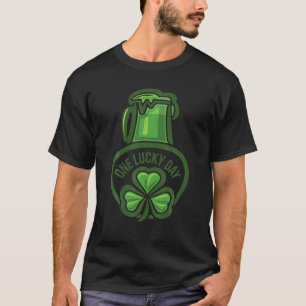 One Lucky Day Saint Patrick's Day Kleeblatt Irish T-Shirt