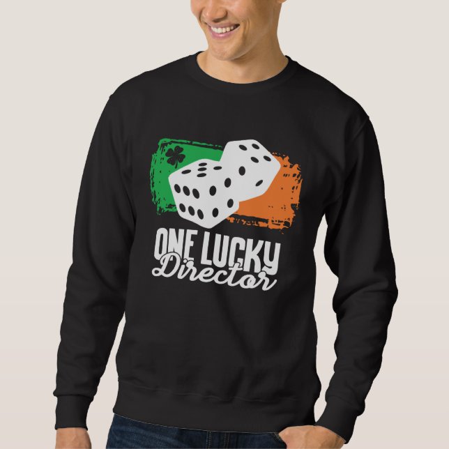 One Lucky Director Dice Game  Family Group Matchin Sweatshirt (Vorderseite)