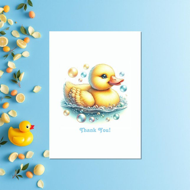 One Lucky Duck Birthday Dankeskarte (One Lucky Duck Birthday Thank You Card)