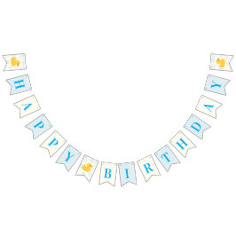 One Lucky Duck Boys Happy Birthday Wimpelkette