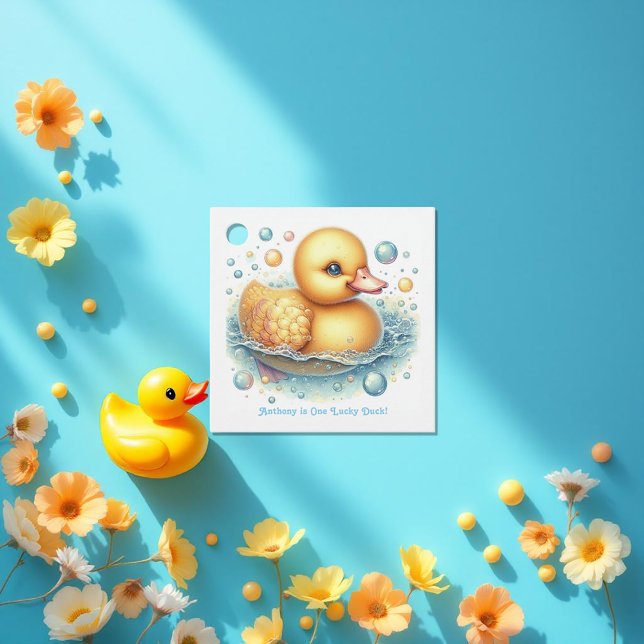 One Lucky Duck First Birthday Party Geschenkanhänger (One Lucky Duck First Birthday Party Favor Tags)