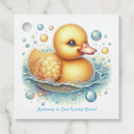 One Lucky Duck First Birthday Party Geschenkanhänger