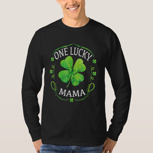 One Lucky Grandma Funny St Patricks Day T-Shirt (Vorderseite)