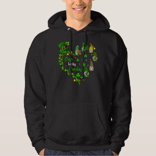 One Lucky Grandma Gnomies Irish Kleeblatts St Patr Hoodie