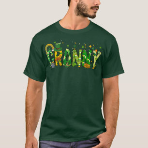 One Lucky Granny St Patrick's Day Irish Granny Sha T-Shirt