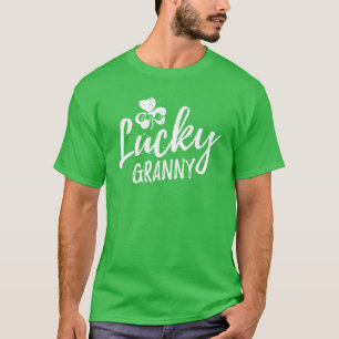 One Lucky Granny St. Patrick's Day Kleeblatt Pajam T-Shirt