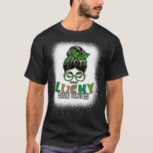 One Lucky Hospice Volunteer gebleicht St Patricks T-Shirt