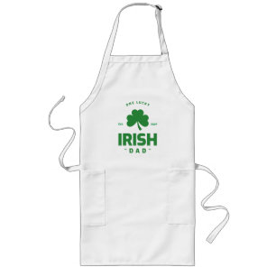 One Lucky Irish Vater Lange Schürze