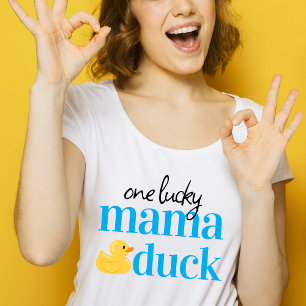 One Lucky Mama Duck 1. Geburtstagsfeier T-Shirt