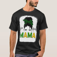 One Lucky Mama Messy Bun Leopard St Patrick S Day
