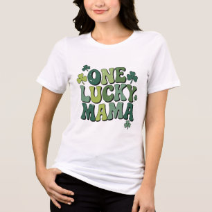 One Lucky Mama Retro St. Patrick's Day T - Shirt
