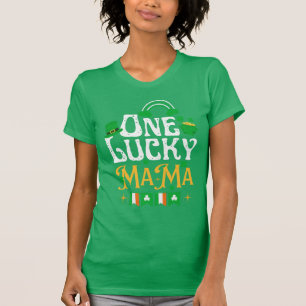 One Lucky Mama St Patricks Day Funny Irish T-Shirt