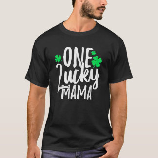 One Lucky Mama St Patrick's Day Kleeblatt Family T-Shirt