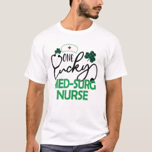 One Lucky Med-Surg Nurse St. Patrick's Day Women R T-Shirt