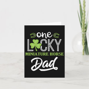 One Lucky Miniature Horse Vater Irish Horsebac Karte