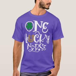 One Lucky Nurse Funny St Patricks Day Nurse T-Shirt