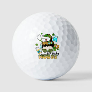One Lucky Nurse - Messy Bun - St. Patrick's Day Golfball