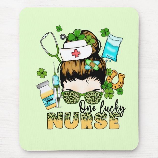One Lucky Nurse St. Patrick's Mousepad (Vorne)
