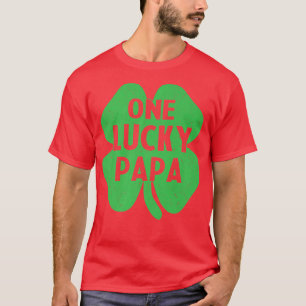 One Lucky Papa Irish St Patricks Day Vater Men Sha T-Shirt