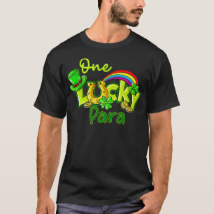 One Lucky Para St Patricks Day Kleeblatt Paraprofi T-Shirt