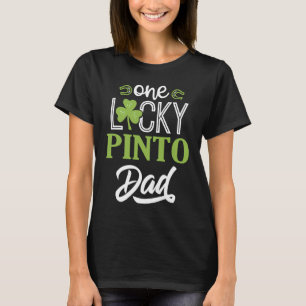 One Lucky PINTO Horse Vater Irish Horseback Reiten T-Shirt