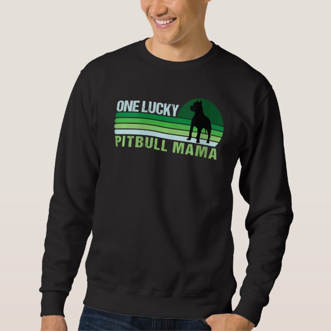 One Lucky Pitbull Sweatshirt (Vorderseite)