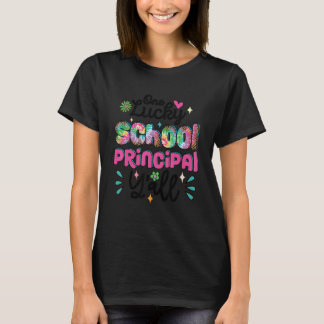 One Lucky School Principal Y'all Groovy Retro Head T-Shirt