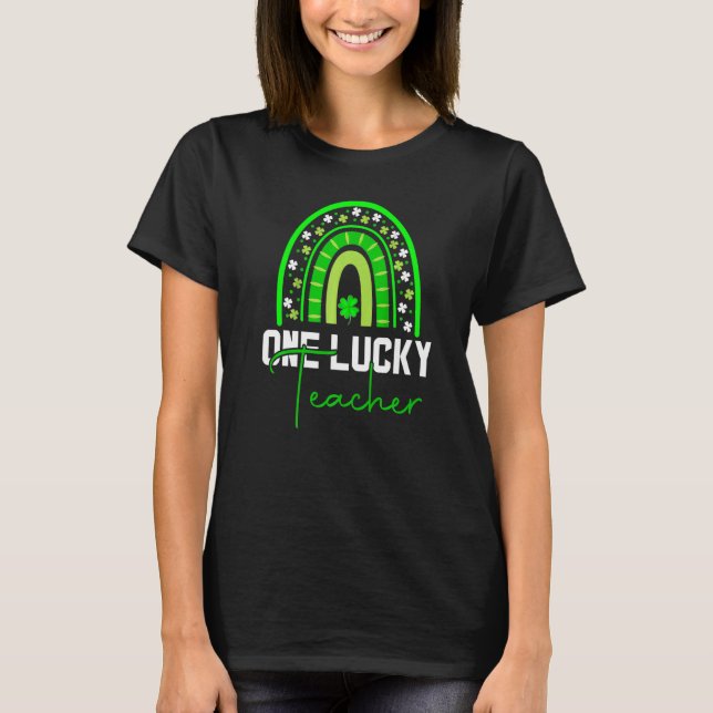 One Lucky Shamrock Teacher St Patricku2019s Day  1 T-Shirt (Vorderseite)