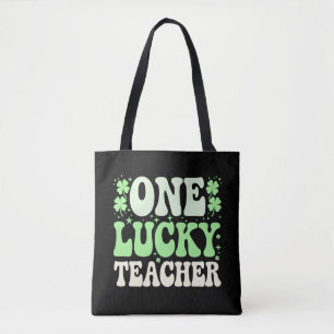 One Lucky Teacher Groovy Retro Teacher St Patricks