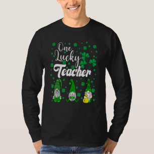 One Lucky Teacher Irish Gnomes St Patricks T-Shirt