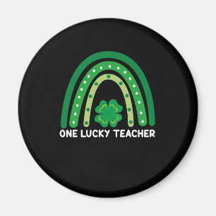 One Lucky Teacher Irish Rainbow St Patrick's Day Magnet
