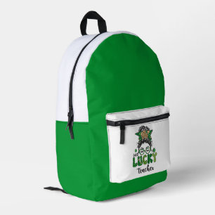 One Lucky Teacher - St. Patrick's Day Bedruckter Rucksack