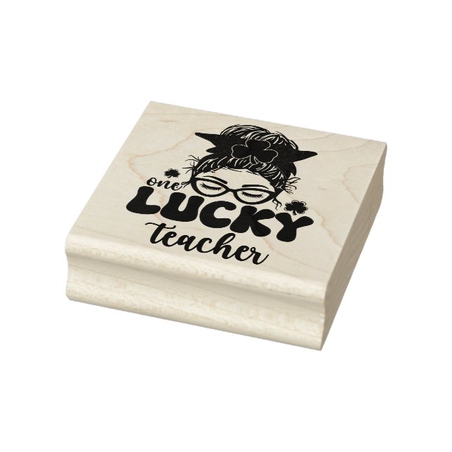 One Lucky Teacher - St. Patrick's Day Gummistempel (Stempel)