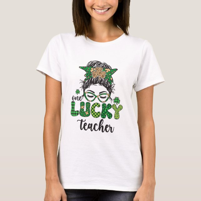 One Lucky Teacher - St. Patrick's Day T-Shirt (Vorderseite)